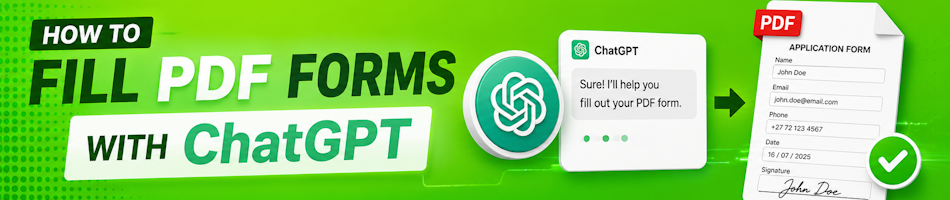 Fill PDF forms using ChatGPT AI on mobile