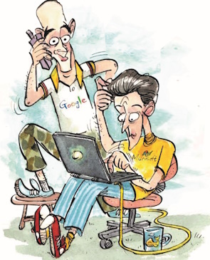 Cartoon of the Hill Brothers