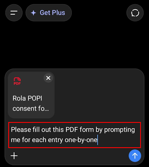 ChatGPT add prompt to attached file