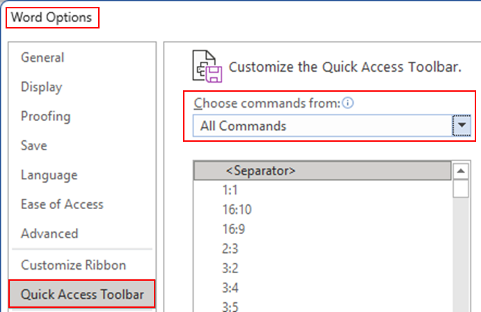 Microsoft Word screenshot